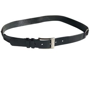 Vintage y2K Italian‎ Leather Belt O-Rings Medium